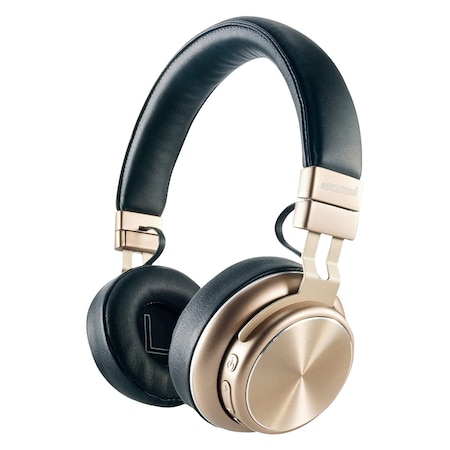 5 Core 5 Core Premium Bluetooth Wireless 5.0 USB Over-Ear Headphones Active Noise Cancelling with Microphone Deep Bass Stereo Headset with Soft Memory-Protein Earmuffs Gaming Headphone 13G Golden HEADPHONE 13 G